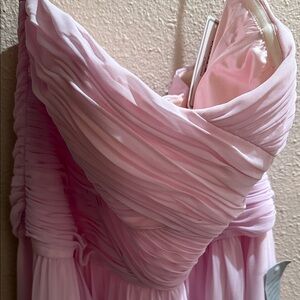 Donna Morgan Strapless Pink Dress